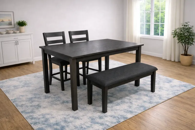 3-Piece Dining Set with Bench