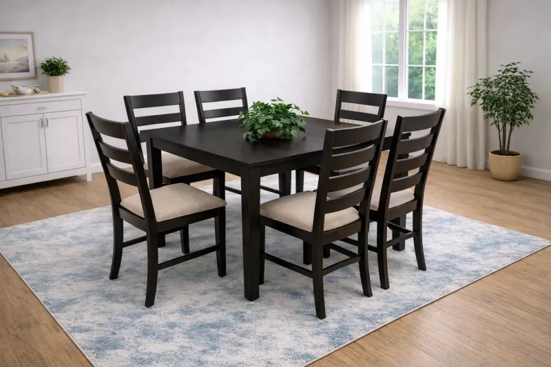 7-Piece Dark Dining Set