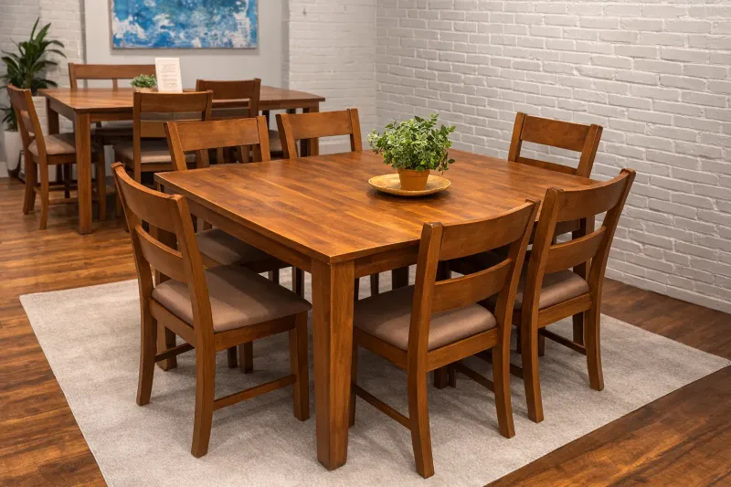 Warehouse Sam Solid Mango Wood Dining Table