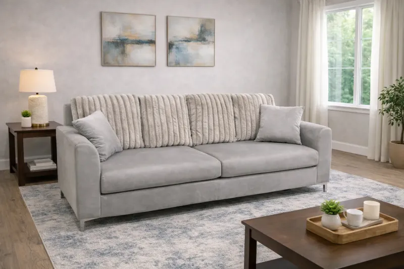 Grey Fabric Sofa