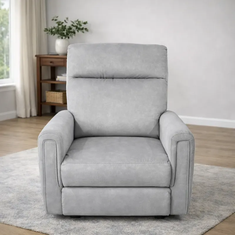 Grey High-Back Recliner